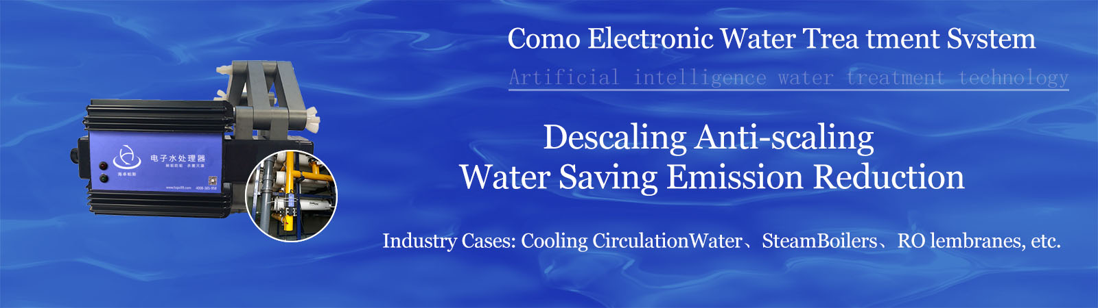 Como electronic water processor descaling, anti scaling, w