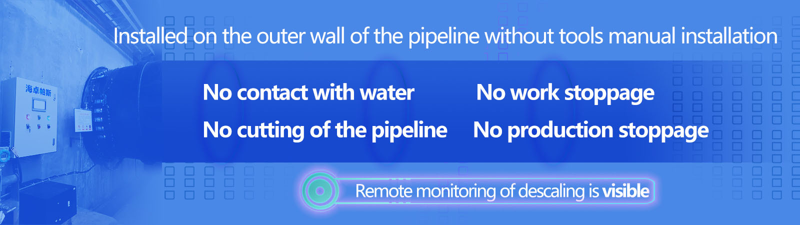 Como, patented anti scaling, ensures equipment, safety,